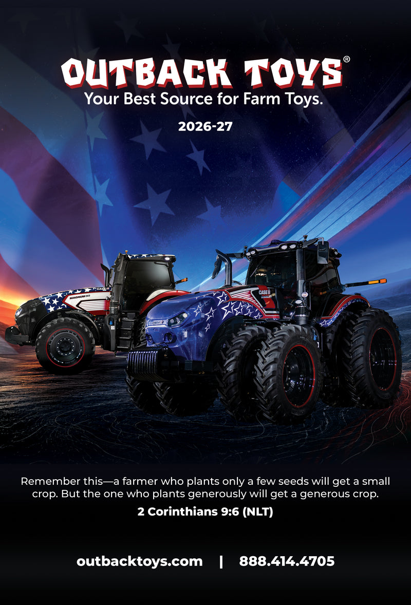 2026-2027 Outback Toys 80 Page Catalog: Farm Toys, Trucks, Cars & More!