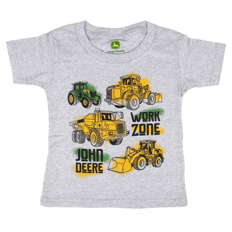 Toddler John Deere Construction Work Zone Short Sleeve T-Shirt