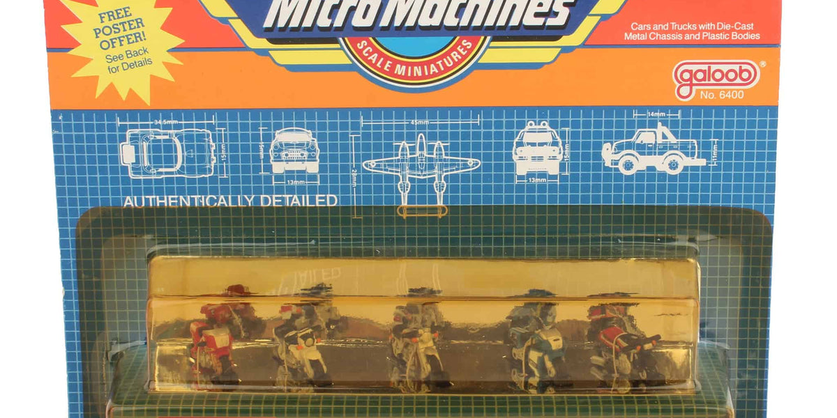5 Micro Machines Hot Bikes Collection #21 Set by Galoob — Outback Toys
