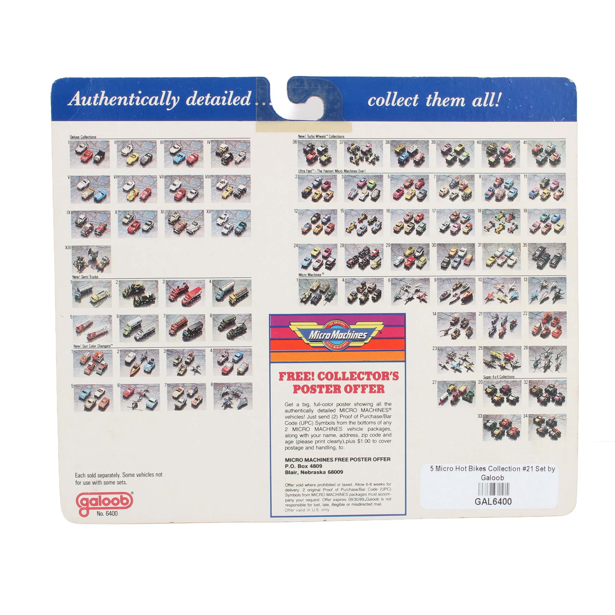 5 Micro Machines Hot Bikes Collection #21 Set by Galoob — Outback Toys