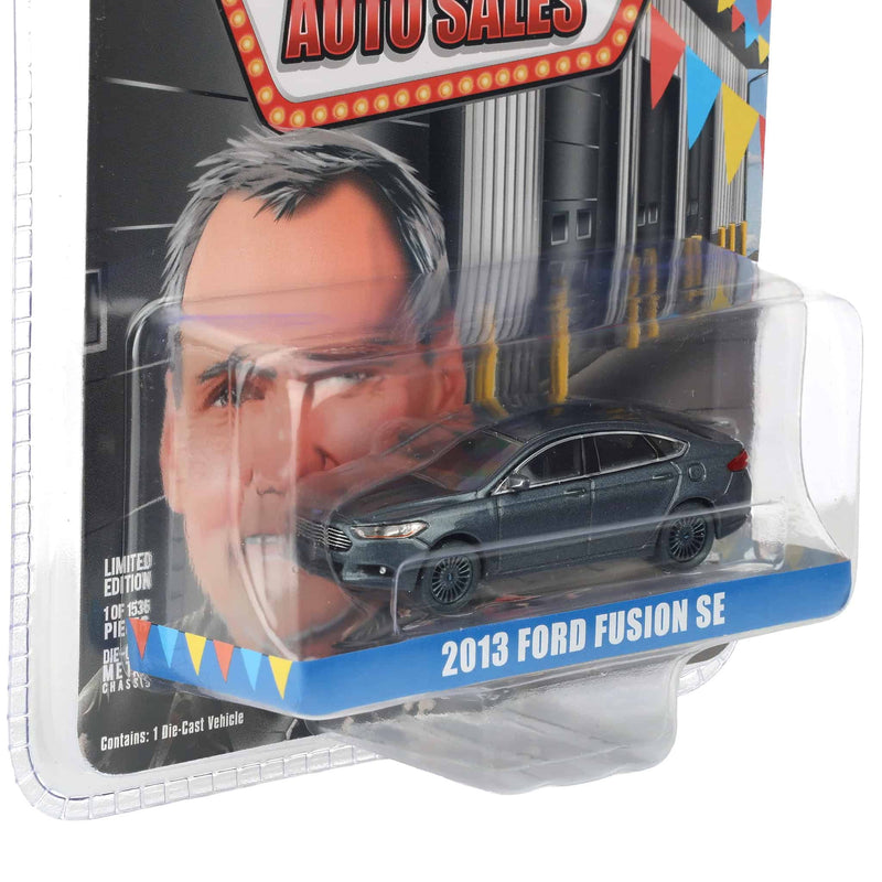 Color Wash Chase Unit ~ 1/64 2013 Ford Fusion SE, Gray, Rick's Auto Sales, LP Diecast Exclusive