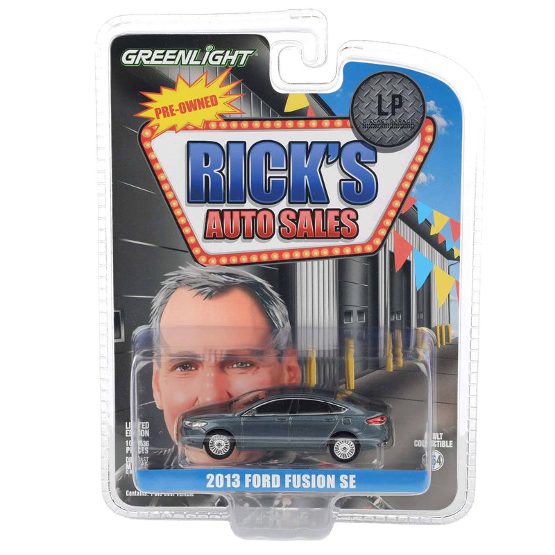 1/64 2013 Ford Fusion SE, Gray, Rick's Auto Sales, LP Diecast Exclusive