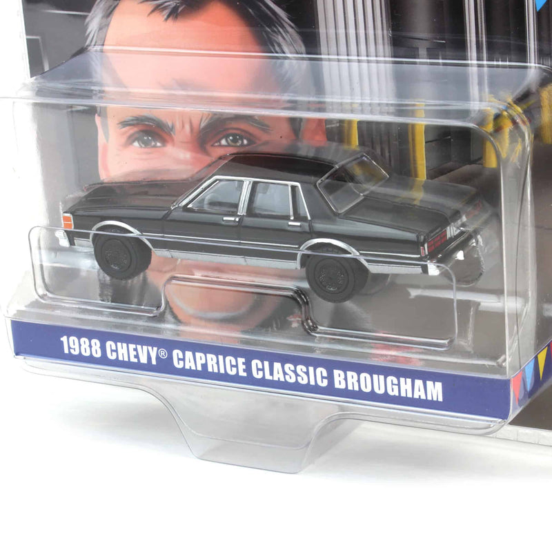 Black Rim Chase ~ 1/64 1988 Chevy Caprice Classic Brougham, Black, Rick's Auto Sales, LP Diecast Exclusive