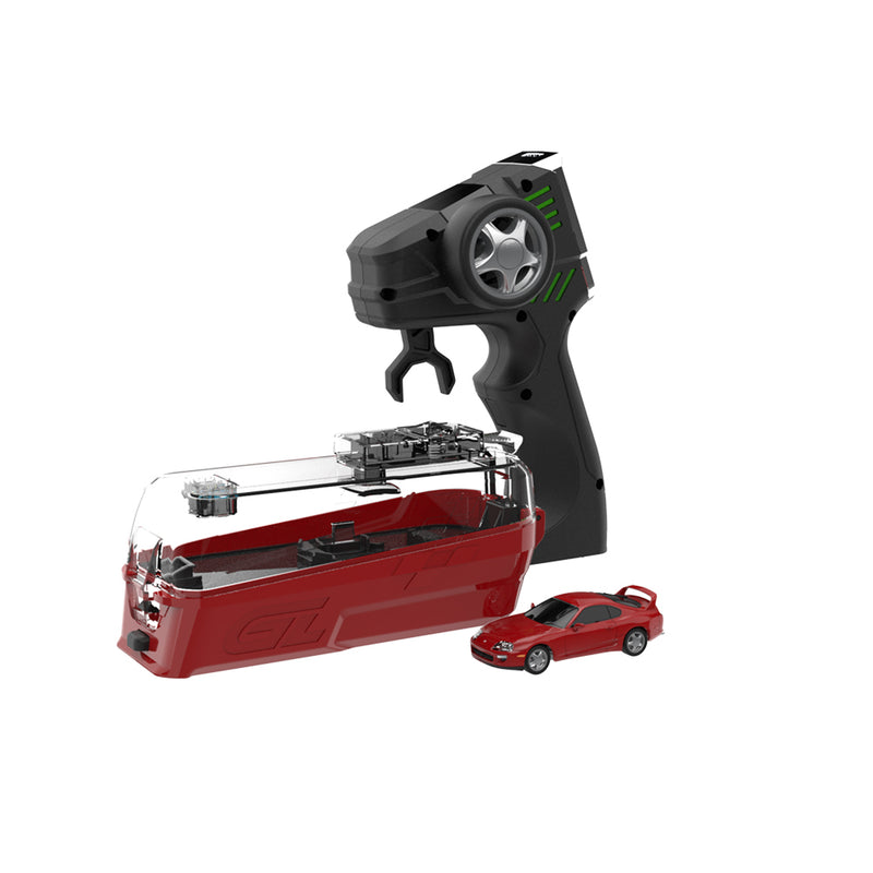 1/64 1994 Toyota Supra (A80) RZ Remote Control Car Combo Set with Controller & Case, Renaissance Red (Paint Code 3L2), The Factory Fresh Series by GreenLight Collectibles