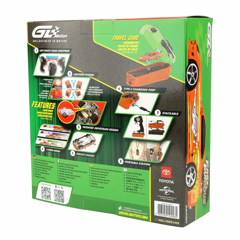 1/64 1994 Toyota Supra A80 Remote Control Car Combo Set with Controller & Case, The Fast & the Furious Brian's Supra by GreenLight Collectibles