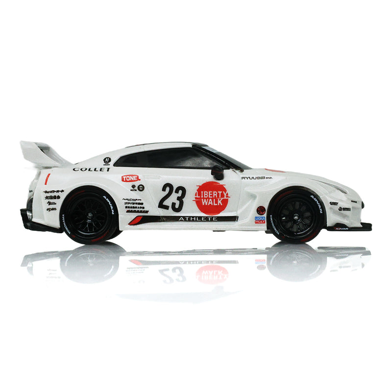 1/64 2017 Nissan LB-Silhouette Works GT 35GT-RR Version II Remote Control Car Combo Set with Controller & Case, White, The Stancer & Tuner Series by GreenLight Collectibles
