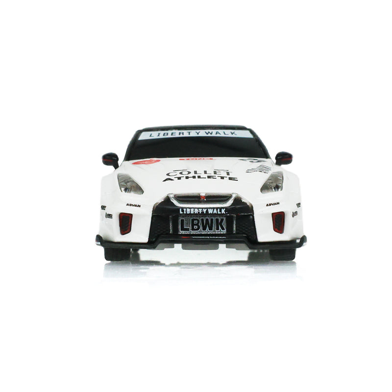1/64 2017 Nissan LB-Silhouette Works GT 35GT-RR Version II Remote Control Car Combo Set with Controller & Case, White, The Stancer & Tuner Series by GreenLight Collectibles
