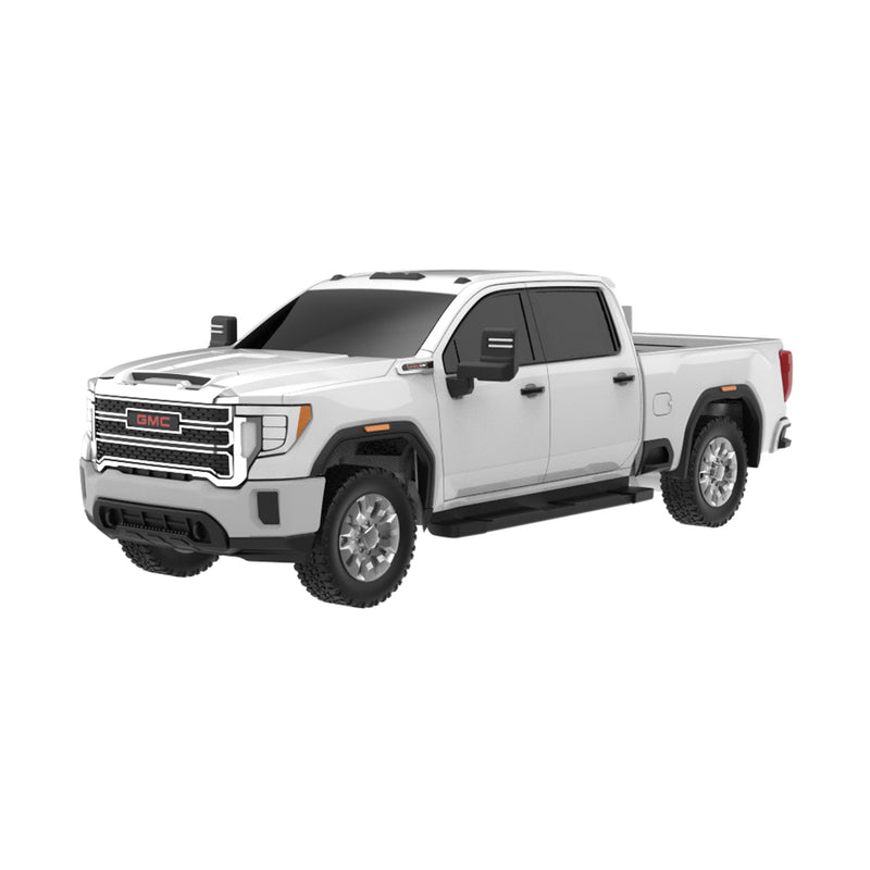 1/64 2025 GMC Sierra 1500 Remote Control Pickup Truck Combo Set with Controller & Case, White Frost Tricoat, The Factory Fresh Series by GreenLight Collectibles