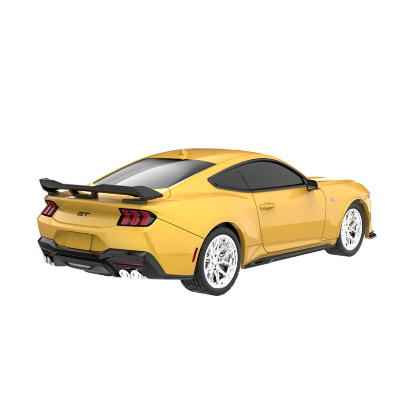 1/64 2024 Ford Mustang GT (S650) Remote Control Car & Case, Yellow Splash, The Factory Fresh Series by GreenLight Collectibles