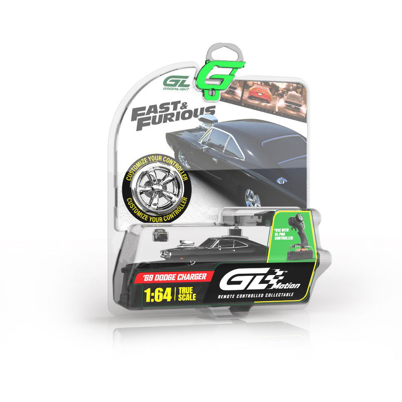 1/64 1970 Dodge Charger R/T Remote Control Car & Case, The Fast & the Furious Dom's Charger by GreenLight Collectibles