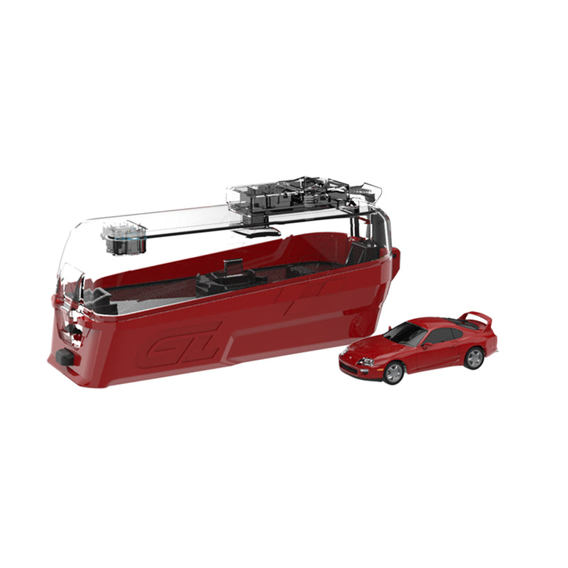 1/64 1994 Toyota Supra (A80) RZ Remote Control Car & Case, Renaissance Red (Paint Code 3L2), The Factory Fresh Series by GreenLight Collectibles