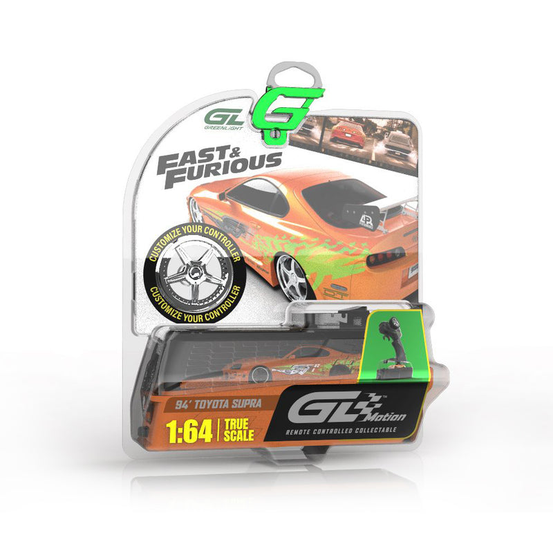 1/64 1994 Toyota Supra A80 Remote Control Car & Case, The Fast & the Furious Brian's Supra by GreenLight Collectibles