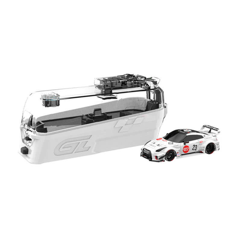 1/64 2017 Nissan LB-Silhouette Works GT 35GT-RR Version II Remote Control Car & Case, White, The Stancer & Tuner Series by GreenLight Collectibles