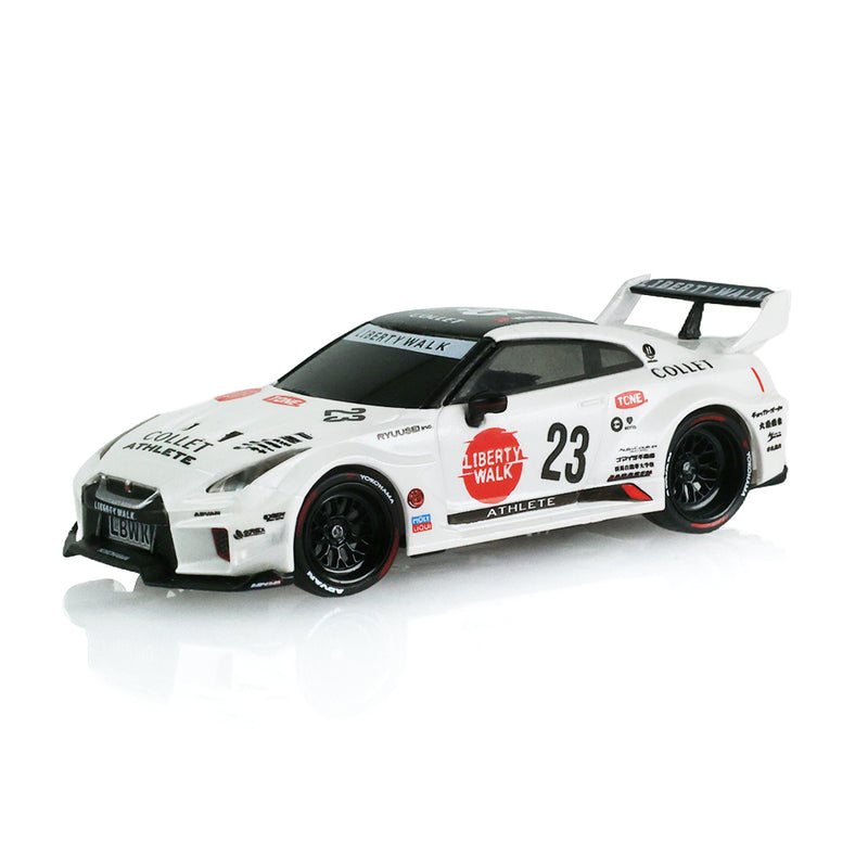 1/64 2017 Nissan LB-Silhouette Works GT 35GT-RR Version II Remote Control Car & Case, White, The Stancer & Tuner Series by GreenLight Collectibles