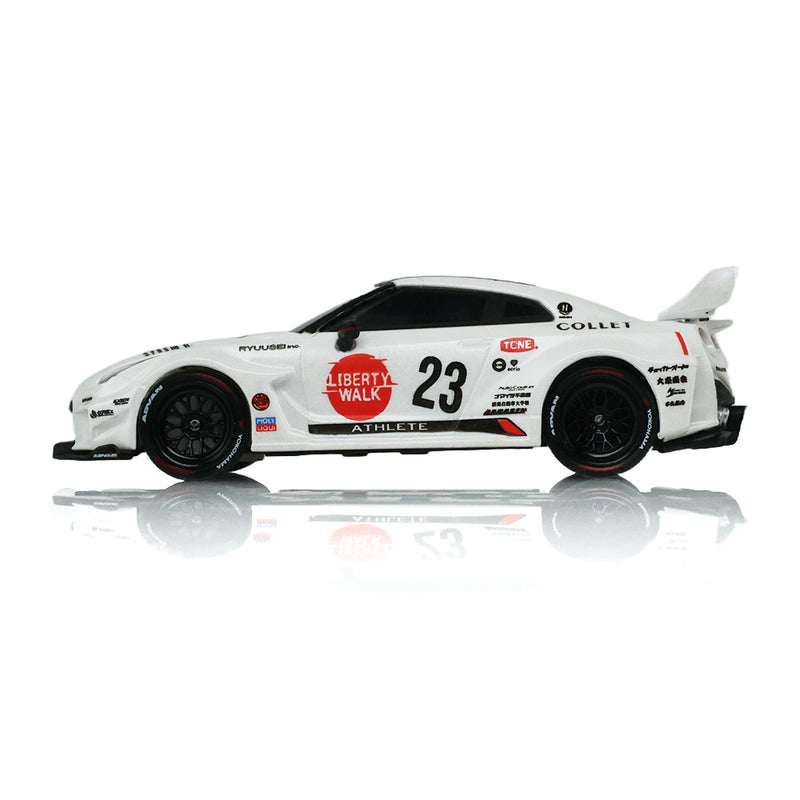 1/64 2017 Nissan LB-Silhouette Works GT 35GT-RR Version II Remote Control Car & Case, White, The Stancer & Tuner Series by GreenLight Collectibles