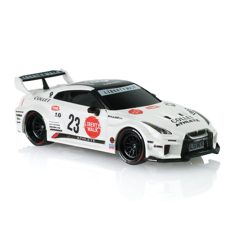 1/64 2017 Nissan LB-Silhouette Works GT 35GT-RR Version II Remote Control Car & Case, White, The Stancer & Tuner Series by GreenLight Collectibles