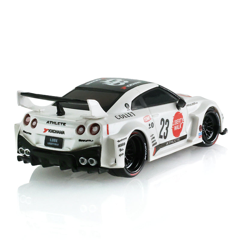 1/64 2017 Nissan LB-Silhouette Works GT 35GT-RR Version II Remote Control Car & Case, White, The Stancer & Tuner Series by GreenLight Collectibles