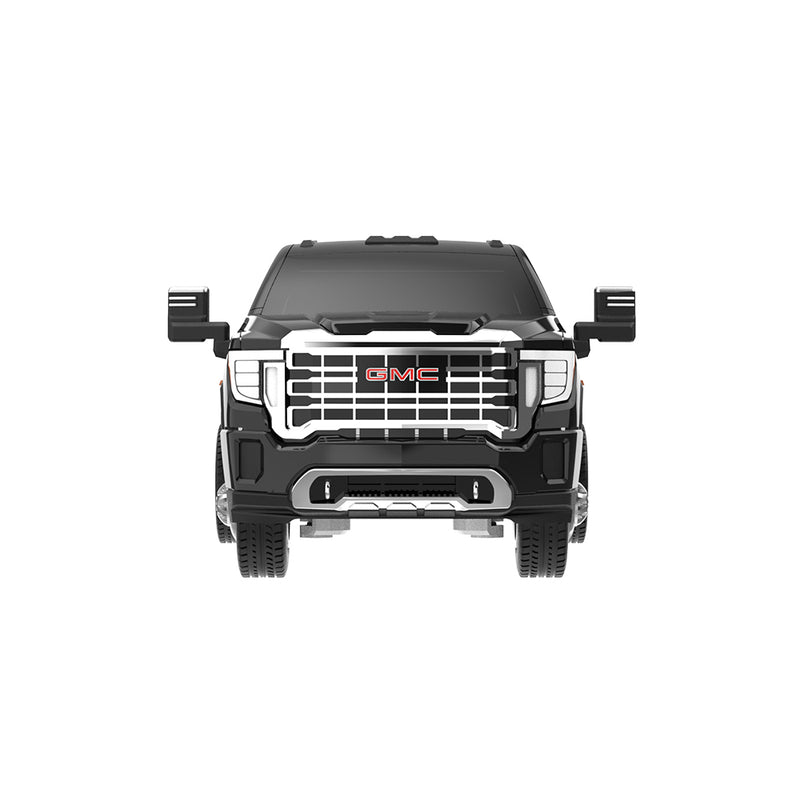 1/64 2022 GMC Sierra 3500 HD Denali (Heavy Duty) Remote Control Pickup Truck & Case, Onyx Black, The Factory Fresh Series by GreenLight Collectibles