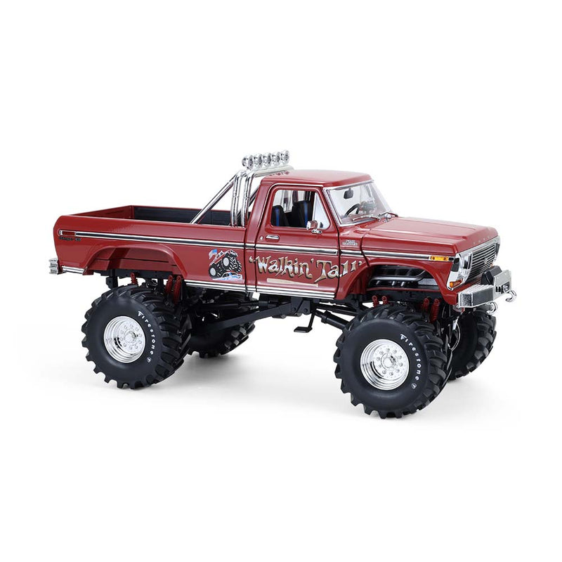 1/18 1979 Ford F-250 Monster Truck with 66-Inch Tires, Walking Tall, Kings of Crunch