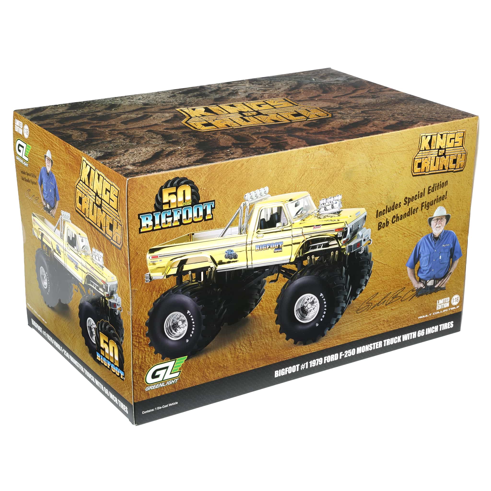 1/18 Gold Chrome Bigfoot #1 50th Anniversary 1979 Ford F-250