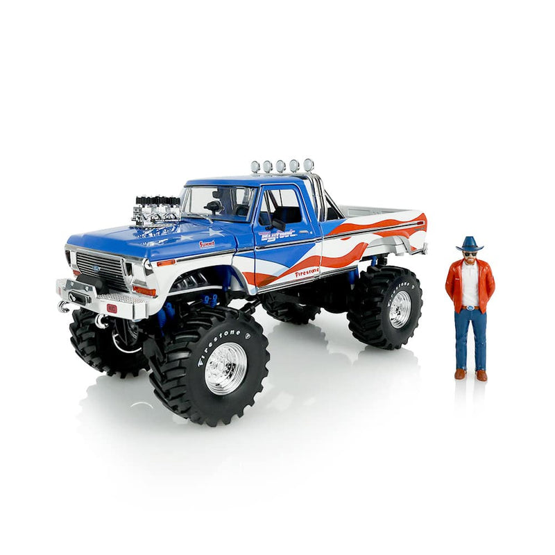 1/18 1979 Ford F-250 Monster Truck USA 250 Tribute Bigfoot #1 with Bob Chandler Standing Figure, The Kings of Crunch Series by GreenLight Collectibles