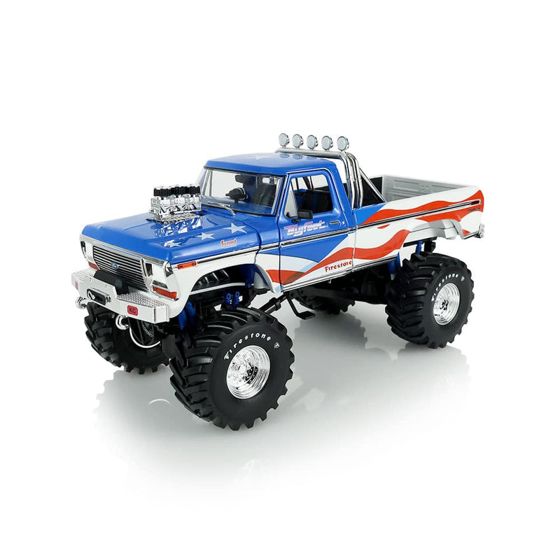1/18 1979 Ford F-250 Monster Truck USA 250 Tribute Bigfoot #1 with Bob Chandler Standing Figure, The Kings of Crunch Series by GreenLight Collectibles