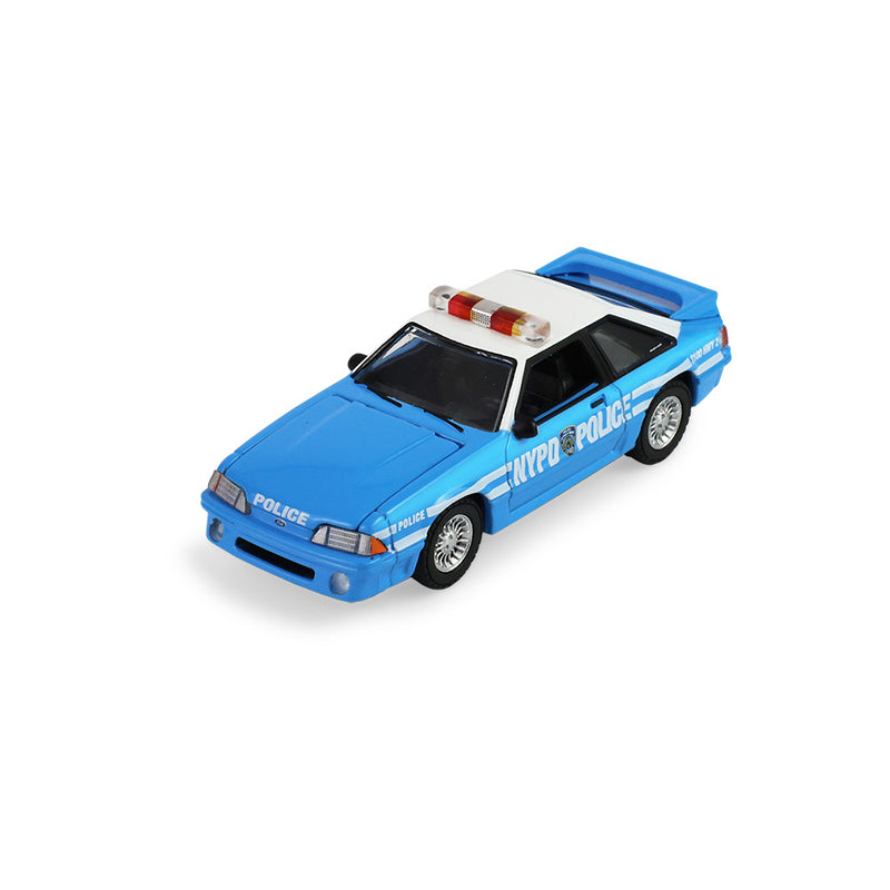 1/64 1987 Ford Mustang Foxbody, New York City Police Department (NYPD), Hobby Exclusive by GreenLight Collectibles