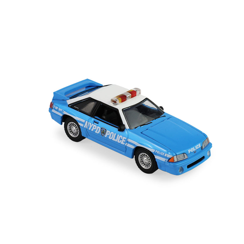 1/64 1987 Ford Mustang Foxbody, New York City Police Department (NYPD), Hobby Exclusive by GreenLight Collectibles