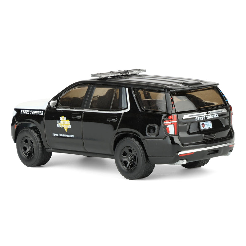 1/64 2024 Chevrolet Tahoe Police Pursuit Vehicle, Texas Highway Patrol, Hobby Exclusive Hot Pursuit