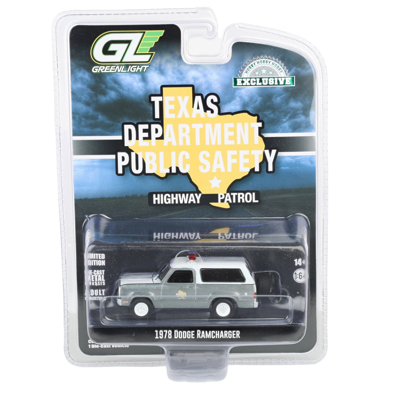 Raw Chase Unit ~ 1/64 1978 Dodge Ramcharger, Texas Department of Public Safety, Hobby Exclusive Hot Pursuit