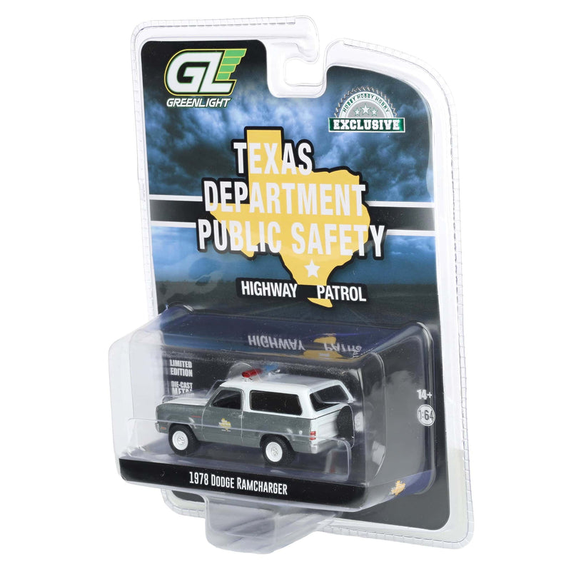 Raw Chase Unit ~ 1/64 1978 Dodge Ramcharger, Texas Department of Public Safety, Hobby Exclusive Hot Pursuit