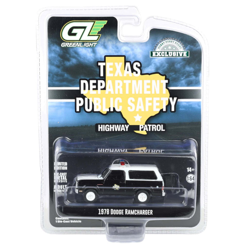 1/64 1978 Dodge Ramcharger, Texas Department of Public Safety, Hobby Exclusive Hot Pursuit