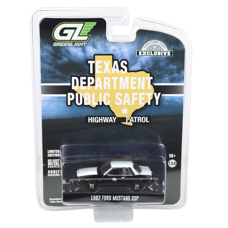 1/64 1982 Ford Mustang SSP, Texas Department of Public Safety, Hobby Exclusive Hot Pursuit