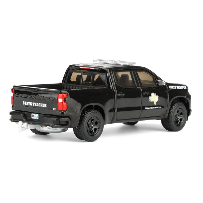 1/64 2023 Chevrolet Silverado Police Pickup Truck, Texas Department of Public Safety, Hobby Exclusive Hot Pursuit