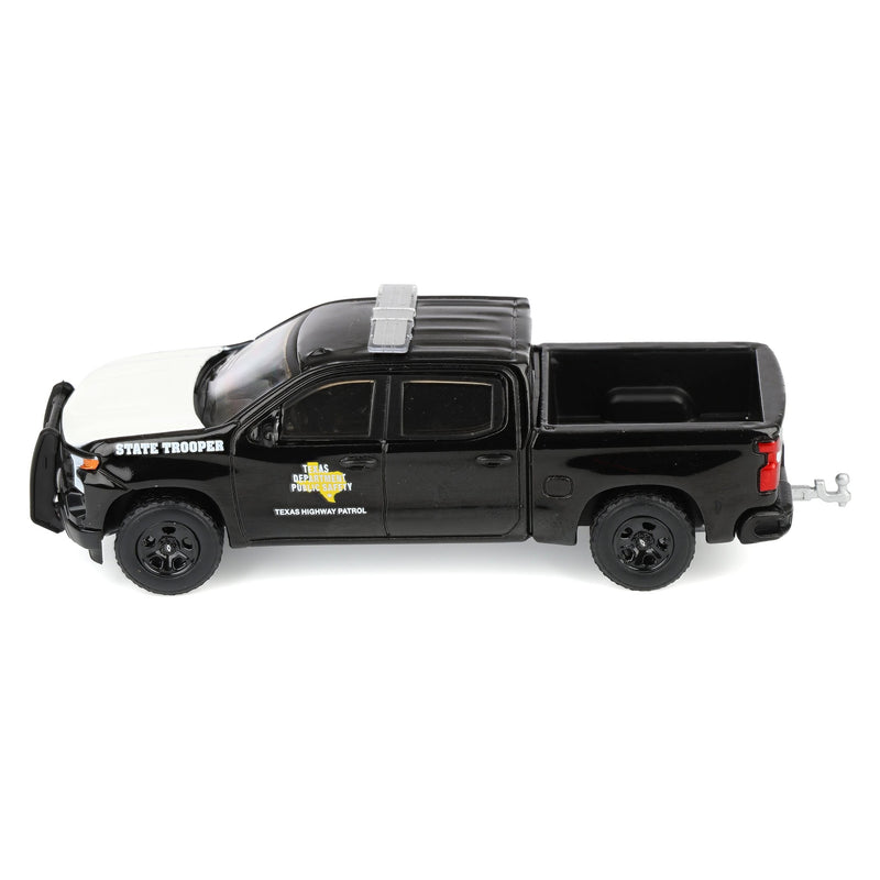 1/64 2023 Chevrolet Silverado Police Pickup Truck, Texas Department of Public Safety, Hobby Exclusive Hot Pursuit