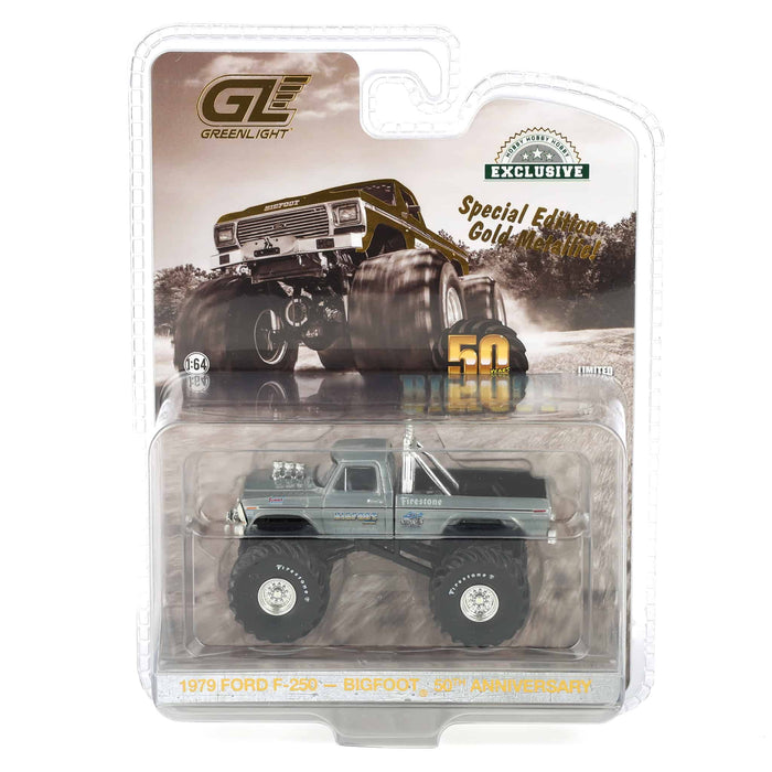 Raw Chase ~ 1/64 1974 Ford F-250 Monster Truck, Gold