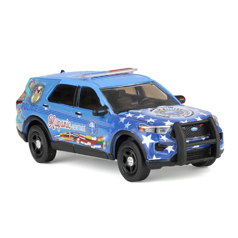 1/64 2022 Ford Police Interceptor Utility, Miami Police Department Hispanic Heritage Deco , Hobby Exclusive by GreenLight Collectibles