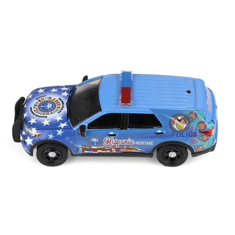 1/64 2022 Ford Police Interceptor Utility, Miami Police Department Hispanic Heritage Deco , Hobby Exclusive by GreenLight Collectibles