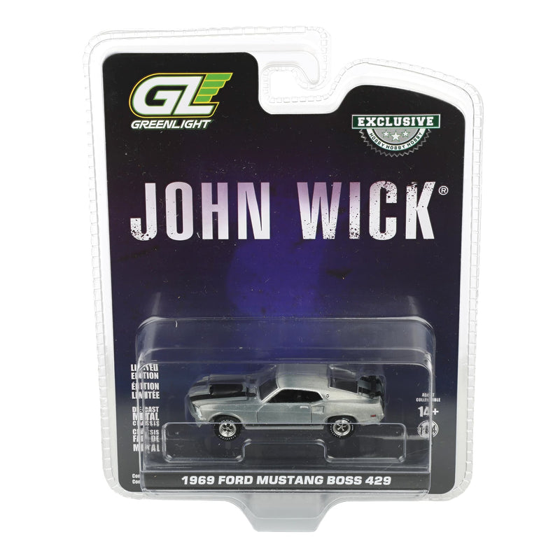 Raw Chase Unit ~ 1/64 1969 Ford Mustang BOSS 429, John Wick (2014), Hobby Exclusive