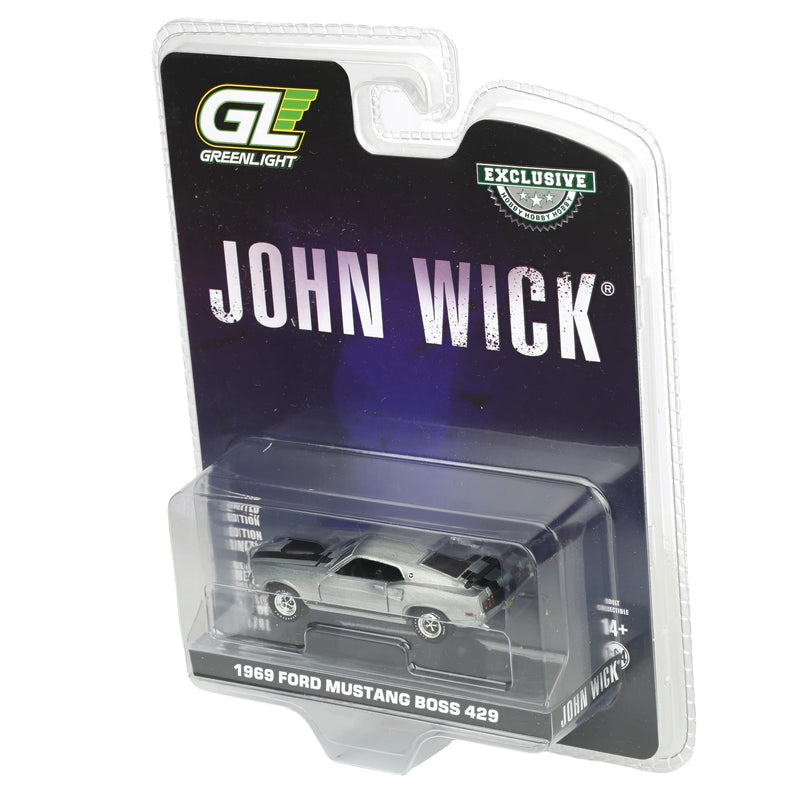 Raw Chase Unit ~ 1/64 1969 Ford Mustang BOSS 429, John Wick (2014), Hobby Exclusive