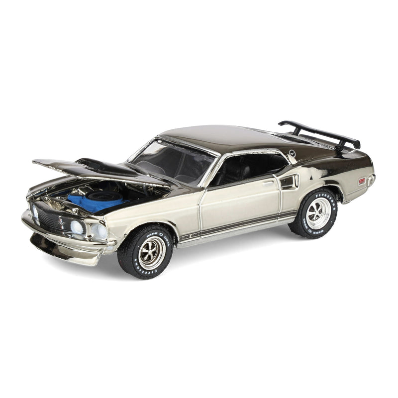 1/64 1969 Ford Mustang BOSS 429, Silver Chrome Edition, John Wick (2014), Hobby Exclusive