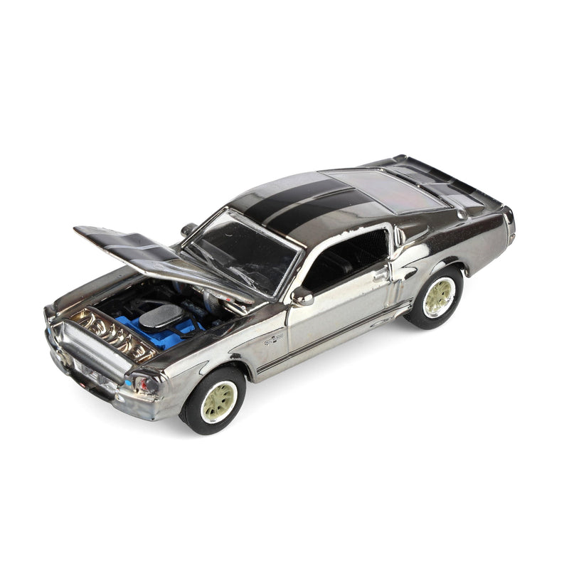 1/64 1967 Ford Mustang "Eleanor", Silver Chrome Edition, Gone in Sixty Seconds (2000), Hobby Exclusive