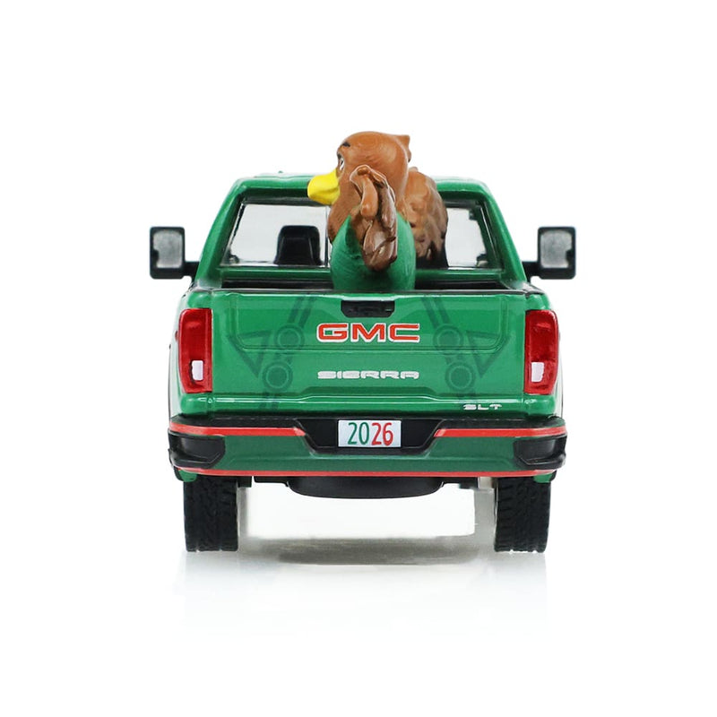 1/64 2022 GMC Sierra 3500 HD Mexico Tribute with Eagle Figurine International Soccer Celebration 26, Hobby Exclusive by GreenLight Collectibles