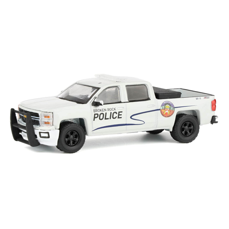1/64 2014 Chevrolet Silverado Emergency Vehicle, Yellowstone Broken Rock Tribal Reservation Police, Dealer Exclusive by GreenLight Collectibles, Hollywood Series