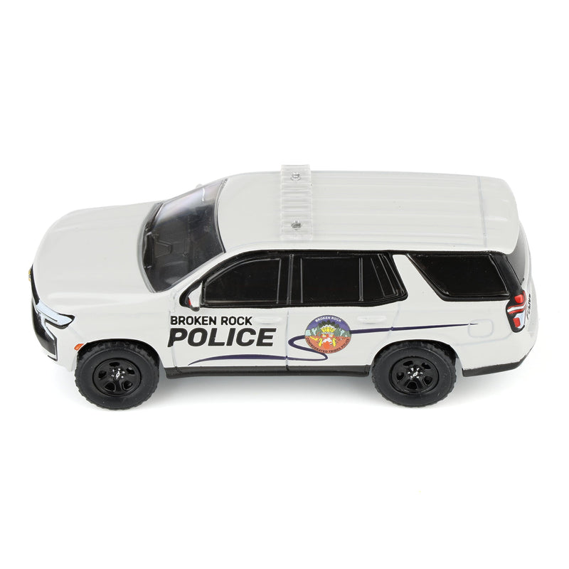 1/64 2021 Chevrolet Tahoe Emergency Vehicle, Yellowstone Broken Rock Tribal Reservation Police, Dealer Exclusive by GreenLight Collectibles, Hollywood Series