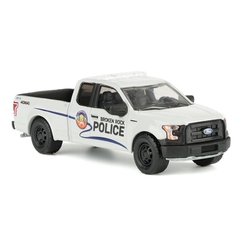 1/64 2017 Ford F-150 Emergency Vehicle, Yellowstone Broken Rock Tribal Reservation Police, Dealer Exclusive by GreenLight Collectibles, Hollywood Series