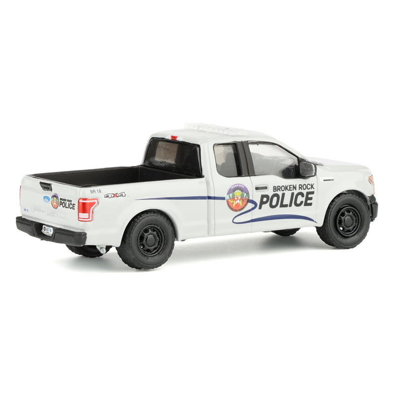 1/64 2017 Ford F-150 Emergency Vehicle, Yellowstone Broken Rock Tribal Reservation Police, Dealer Exclusive by GreenLight Collectibles, Hollywood Series