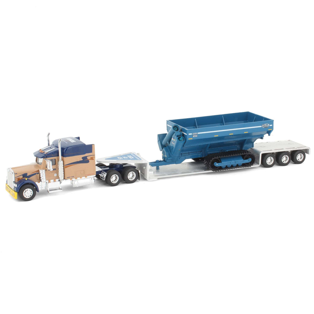 1/64 LE Kinze Vision Kenworth W900 Semi Truck with 1050 Harvest