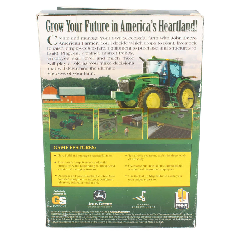 John Deere American Farmer PC CD_ROM Software by Global Star Software