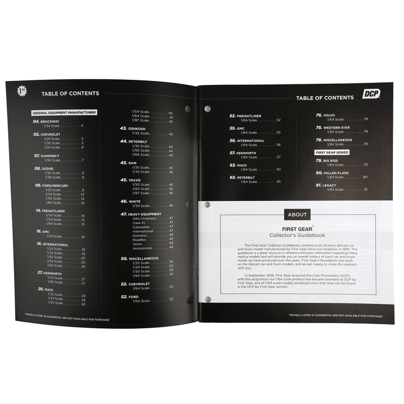 2025 First Gear & DCP Collector's Guidebook